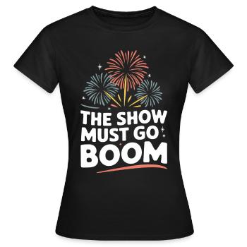 Pyrotechniker Feuerwerk Pyrotechnik - Frauen T-Shirt - Schwarz - Vorne - AI Model Female 172 dark (172cm)