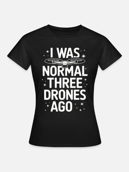 Dronen Pilot Quadrocopter Drone - Frauen T-Shirt - Schwarz