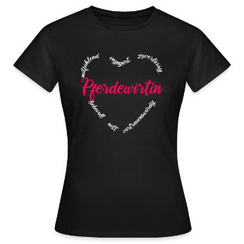 Pferdewirtin Beruf Pferdewirt Frauen Geschenk - Frauen T-Shirt - Schwarz - Vorne - AI Model Female 172 dark (172cm)