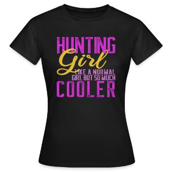 Chasse Chasseur Chasseur Femmes Cadeau - T-shirt Femme - noir - Devant - AI Model Female 172 dark (172cm)