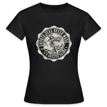 Mers lisses - T-shirt Femme - noir - Devant - AI Model Female 172 dark (172cm)