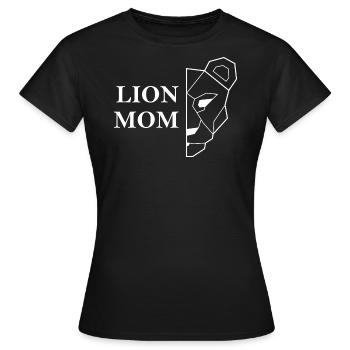 Lion Mom white Muttertag Geschenkidee - Frauen T-Shirt - Schwarz - Vorne - AI Model Female 172 dark (172cm)
