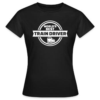 Train driver - Women's T-Shirt - black - Front - AI Model Female 172 dark (172cm)