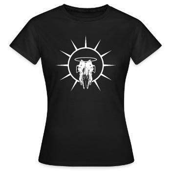 Divine skull of an animal - Women's T-Shirt - black - Front - AI Model Female 172 dark (172cm)