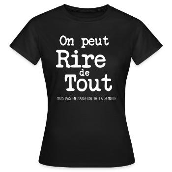Citation drôle cadeau drôle citation humour - T-shirt Femme - noir - Devant - AI Model Female 172 dark (172cm)