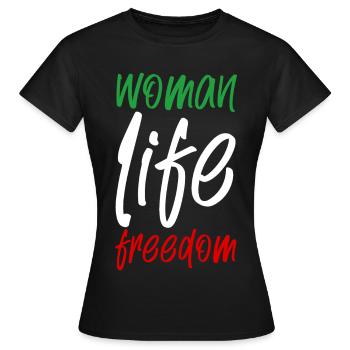 Liberté de vie de femme - T-shirt Femme - noir - Devant - AI Model Female 172 dark (172cm)