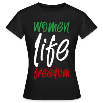Liberté de vie des femmes - T-shirt Femme - noir - Devant - AI Model Female 172 dark (172cm)