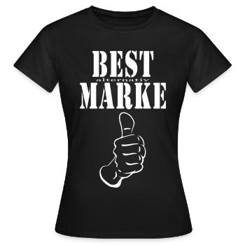 MEILLEURE alternative BRAND pouce levé - T-shirt Femme - noir - Devant - AI Model Female 172 dark (172cm)