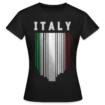 Flagge Italiens, italienischer Stolz - Frauen T-Shirt - Schwarz - Vorne - AI Model Female 172 dark (172cm)