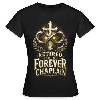 Chaplain, Clergyman, Priest, Priest - Women's T-Shirt - black - Front - AI Model Female 172 dark (172cm)