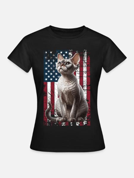 Devon Rex US Devon Rex - Frauen T-Shirt - Schwarz