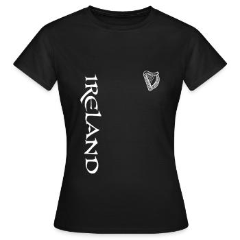 Irlande, Irlande, Dublin, Eire, Ulster - T-shirt Femme - noir - Devant - AI Model Female 172 dark (172cm)