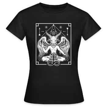 Baphomet Solve Et Coagula Occult Tarot Antichrist - Frauen T-Shirt - Schwarz - Vorne - AI Model Female 172 dark (172cm)