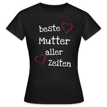 Beste Mutter aller Zeiten - Frauen T-Shirt - Schwarz - Vorne - AI Model Female 172 dark (172cm)