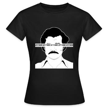 Pablo Let It Snow - T-shirt Femme - noir - Devant - AI Model Female 172 dark (172cm)