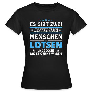 Lotsen Geschenk - zwei Arten von... Design - Frauen T-Shirt - Schwarz - Vorne - AI Model Female 172 dark (172cm)