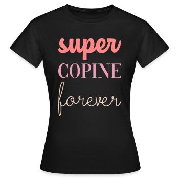 Meilleure amie - T-shirt Femme - noir - Devant - AI Model Female 172 dark (172cm)