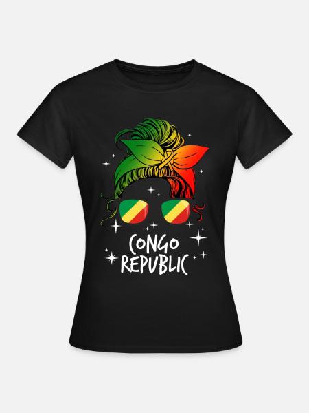 Kongo Republik - Frauen T-Shirt - Schwarz