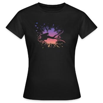 diving, tauchen, diver, scuba diving - Frauen T-Shirt - Schwarz - Vorne - AI Model Female 172 dark (172cm)