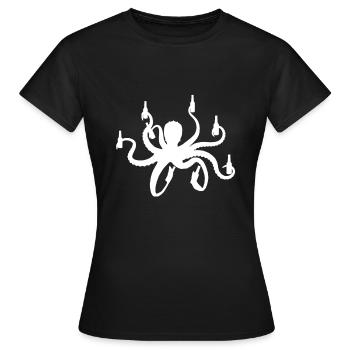 Pieuvre - T-shirt Femme - noir - Devant - AI Model Female 172 dark (172cm)