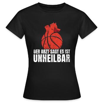 Basketball Frequenz - Frauen T-Shirt - Schwarz - Vorne - AI Model Female 172 dark (172cm)
