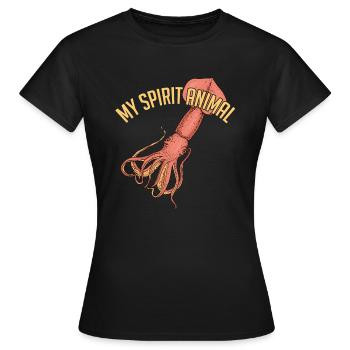Calmar géant de Kalmar - T-shirt Femme - noir - Devant - AI Model Female 172 dark (172cm)