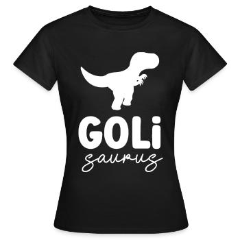 Wöd Goli Saurus beste Goli Patentante Österreich - Frauen T-Shirt - Schwarz - Vorne - AI Model Female 172 dark (172cm)