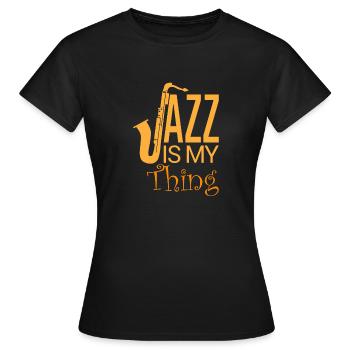 Jazz - My Passion - Frauen T-Shirt - Schwarz - Vorne - AI Model Female 172 dark (172cm)