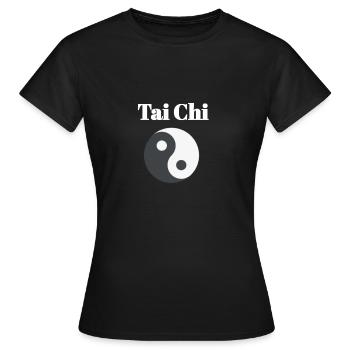Taï chi - T-shirt Femme - noir - Devant - AI Model Female 172 dark (172cm)