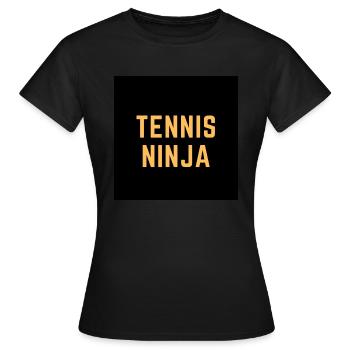 Tennis-Ninja - Frauen T-Shirt - Schwarz - Vorne - AI Model Female 172 dark (172cm)