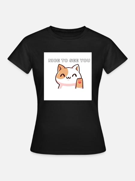 Nice to see u - Frauen T-Shirt - Schwarz