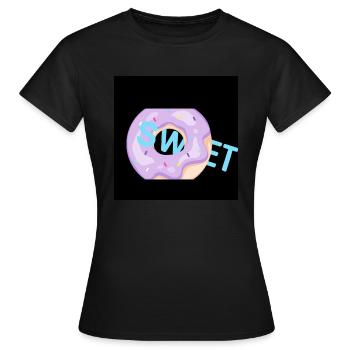 Sweet Donut - Frauen T-Shirt - Schwarz - Vorne - AI Model Female 172 dark (172cm)