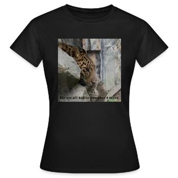 Story - Women's T-Shirt - black - Front - AI Model Female 172 dark (172cm)