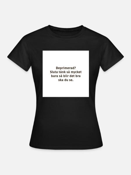 Deppig - T-shirt dam - svart