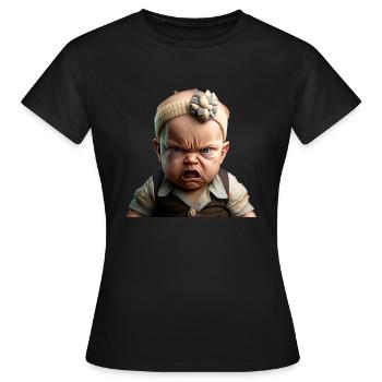 Psycho Baby - Frauen T-Shirt - Schwarz - Vorne - AI Model Female 172 dark (172cm)