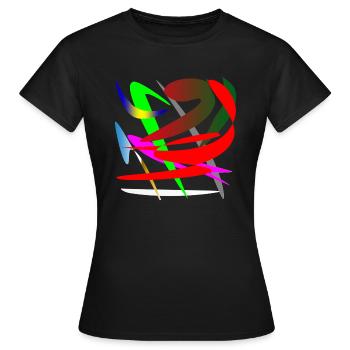 Sentiments - T-shirt Femme - noir - Devant - AI Model Female 172 dark (172cm)