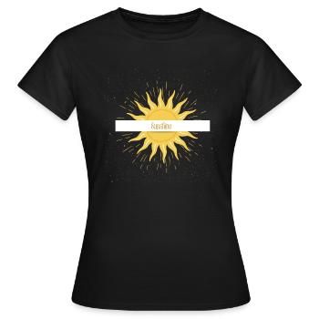 Sunshine - Women's T-Shirt - black - Front - AI Model Female 172 dark (172cm)