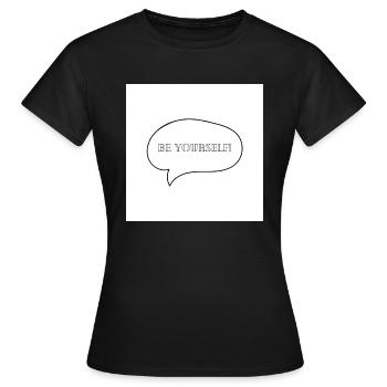 Sei du selbst! - Frauen T-Shirt - Schwarz - Vorne - AI Model Female 172 dark (172cm)