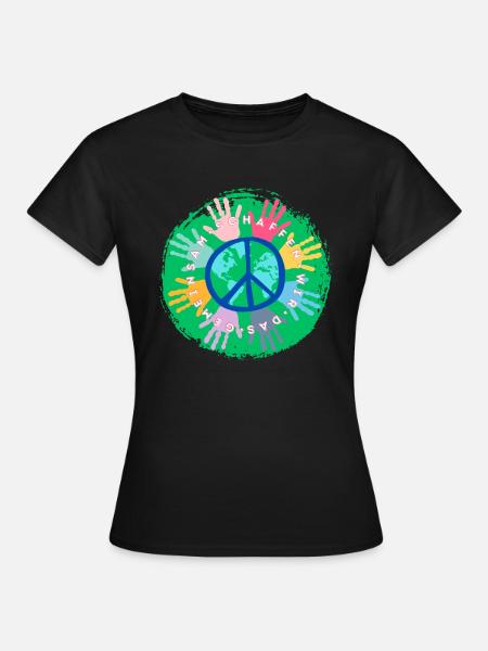 Gemeinsam stark sein - Frauen T-Shirt - Schwarz