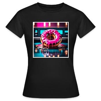 Donut 2 - Frauen T-Shirt - Schwarz - Vorne - AI Model Female 172 dark (172cm)
