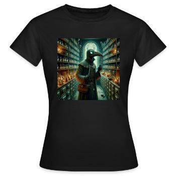 Médecin de la peste - T-shirt Femme - noir - Devant - AI Model Female 172 dark (172cm)