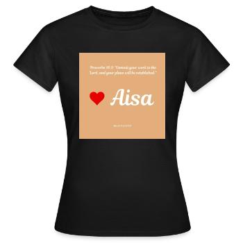 commit yourself - Women's T-Shirt - black - Front - AI Model Female 172 dark (172cm)