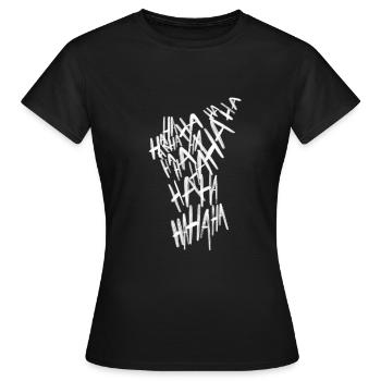 Joker Blanc - T-shirt Femme - noir - Devant - AI Model Female 172 dark (172cm)