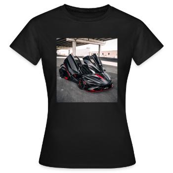 Voiture de sport - T-shirt Femme - noir - Devant - AI Model Female 172 dark (172cm)