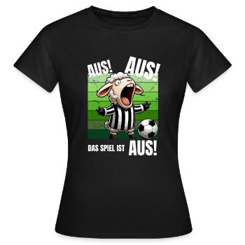 Fußball Fußballspieler Schiri Fußballplatz Lustig - Frauen T-Shirt - Schwarz - Vorne - AI Model Female 172 dark (172cm)