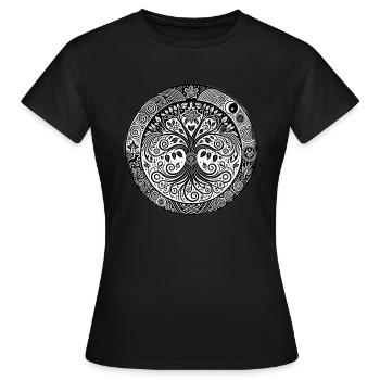 Tribal - T-shirt Femme - noir - Devant - AI Model Female 172 dark (172cm)