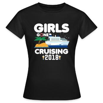 GIRLS GONE CRUISING - Frauen T-Shirt - Schwarz - Vorne - AI Model Female 172 dark (172cm)