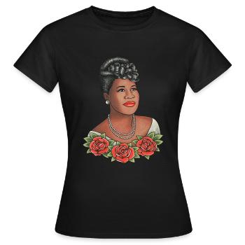 ELLA TÄTOWIERUNG - Frauen T-Shirt - Schwarz - Vorne - AI Model Female 172 dark (172cm)