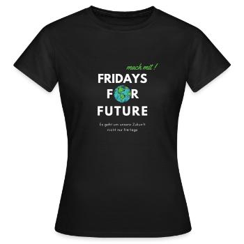 Join in! Fridays for future supporter shirt - Women's T-Shirt - black - Front - AI Model Female 172 dark (172cm)