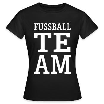 Équipe de football - T-shirt Femme - noir - Devant - AI Model Female 172 dark (172cm)